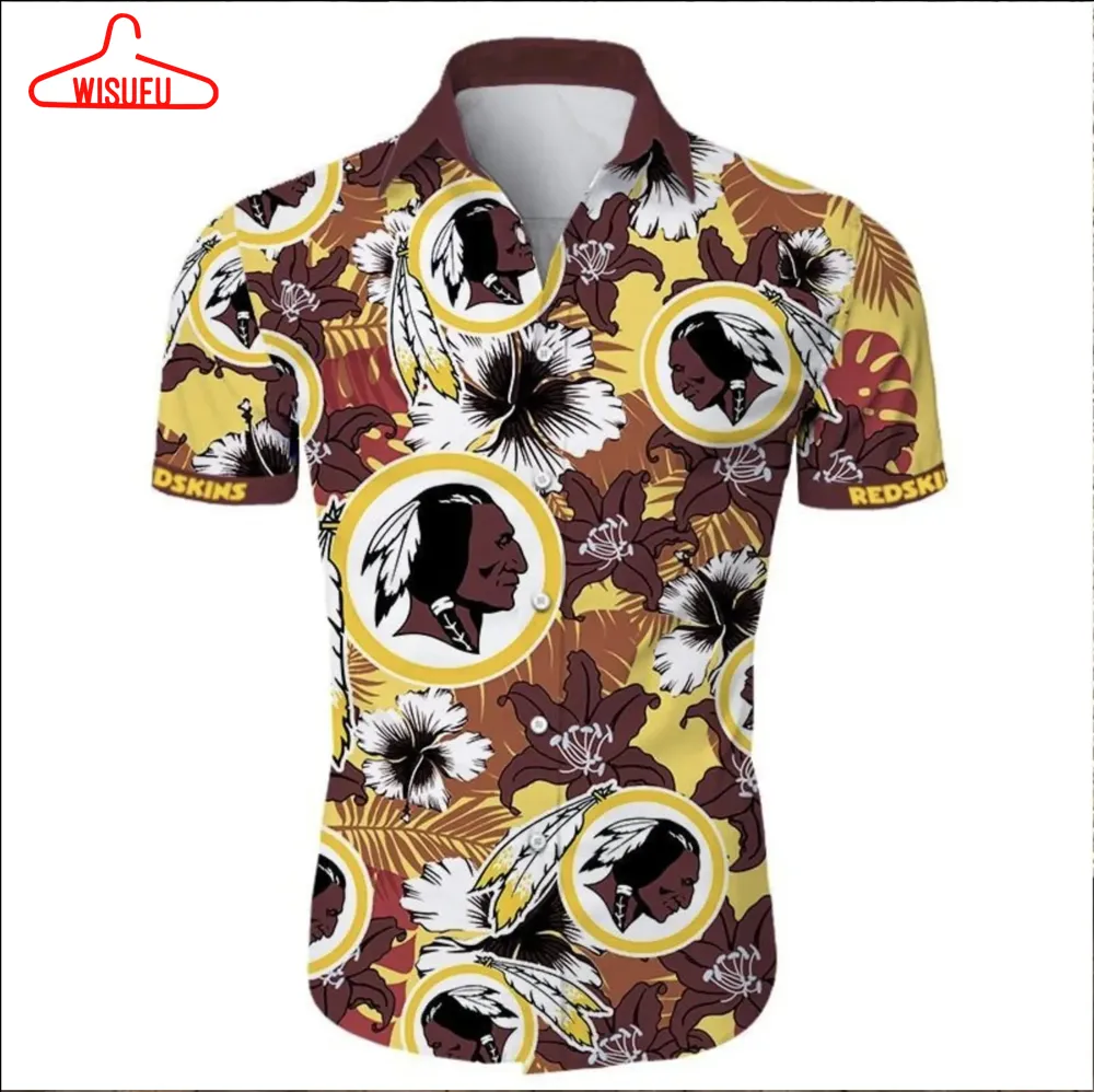 Washington Football Nfl Tropical Hawaiian Shirt, New Fashion Gifts