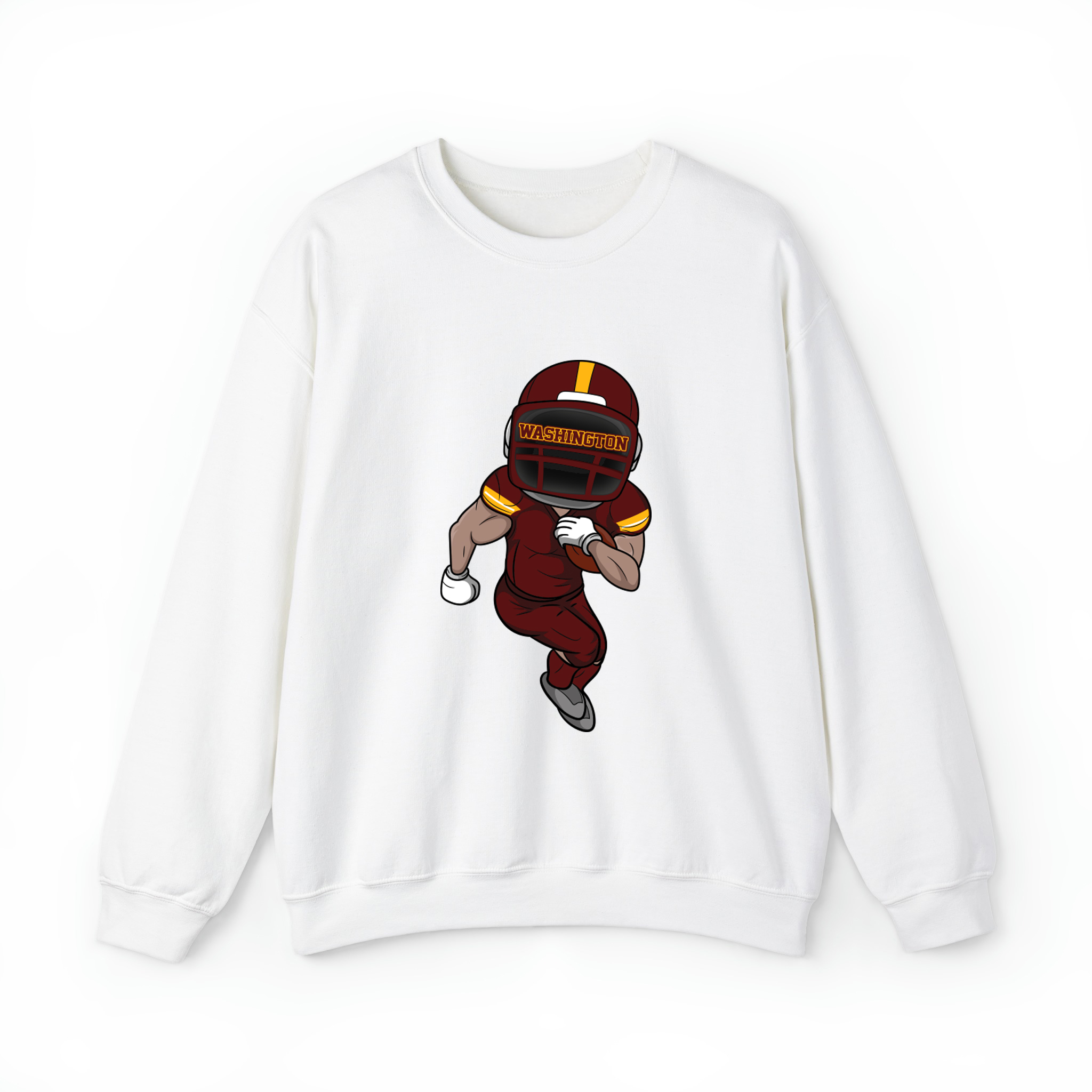 Washington Football Player Team Colors Unisex Sweatshirt- White