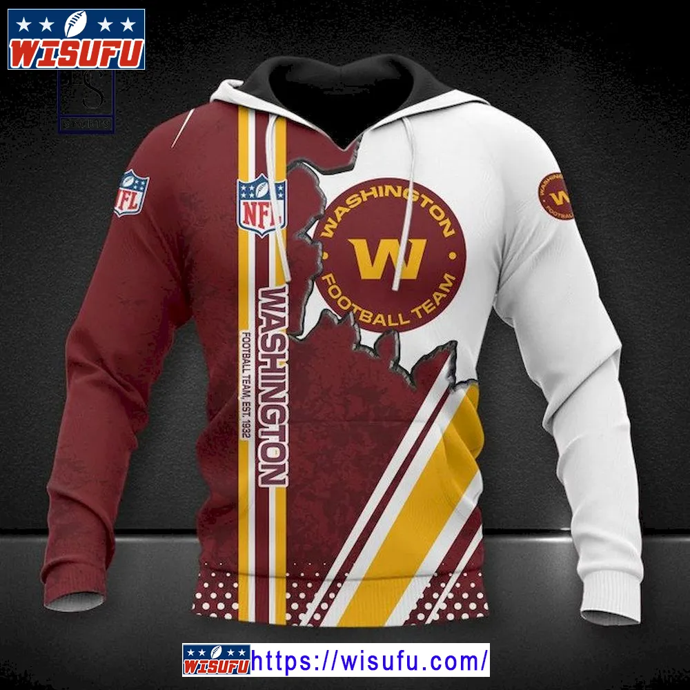 Washington Football Team 3d Football NF.L Hoodie