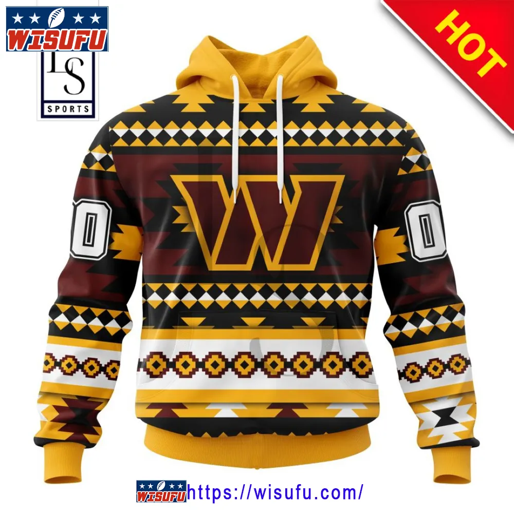 Washington Football Team Specialized Pattern Native Personalized Hoodie