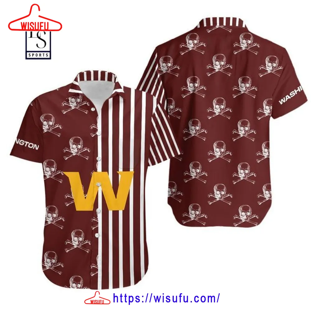 Washington Football Team Stripes Hawaiian Shirt, New Fashion Gifts