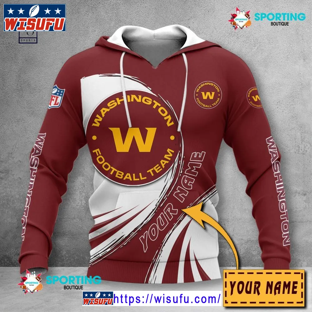 Washington Football Team Vintag.e Custom Name NF.L Hoodie