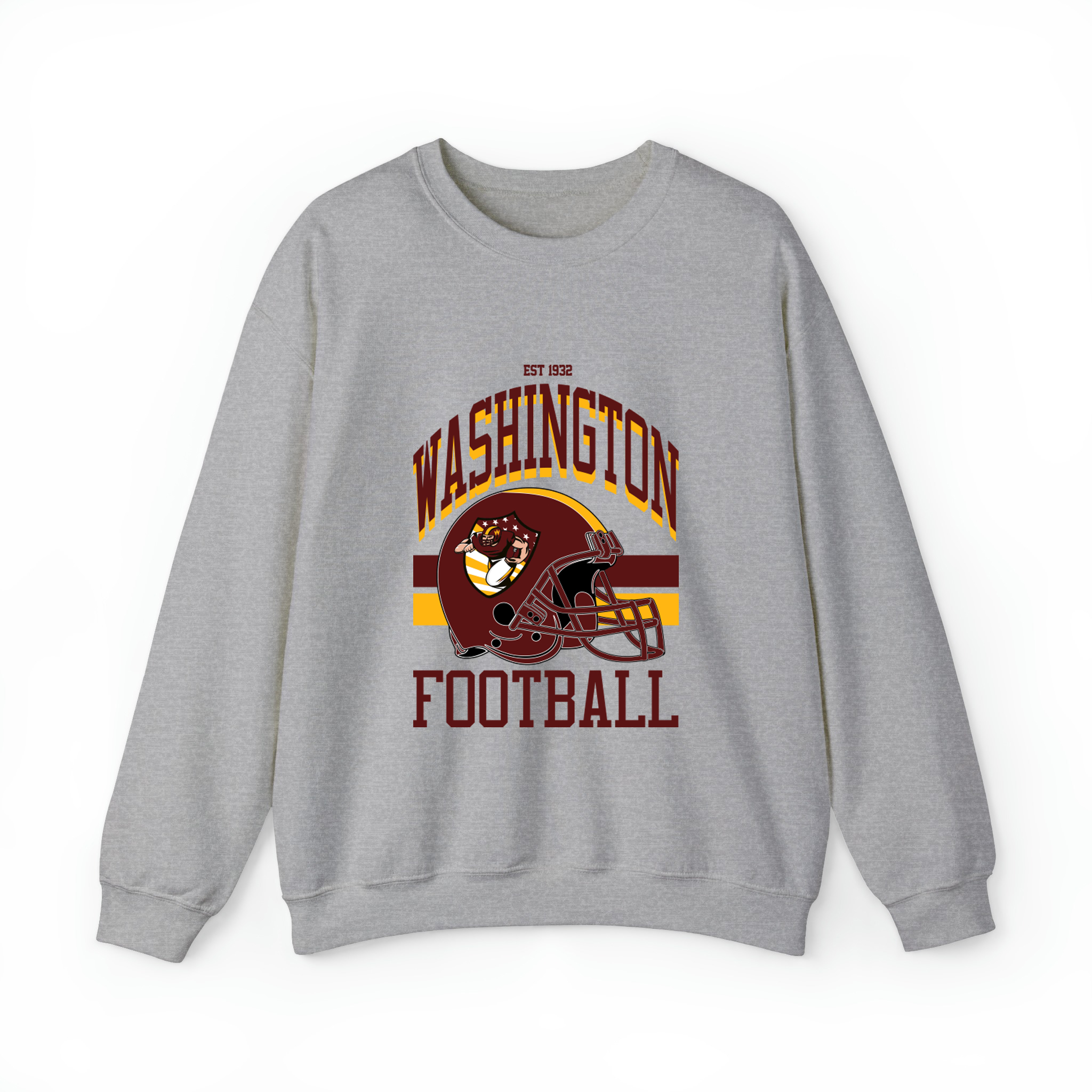 Washington Football Unisex Sweatshirt-Sport Grey