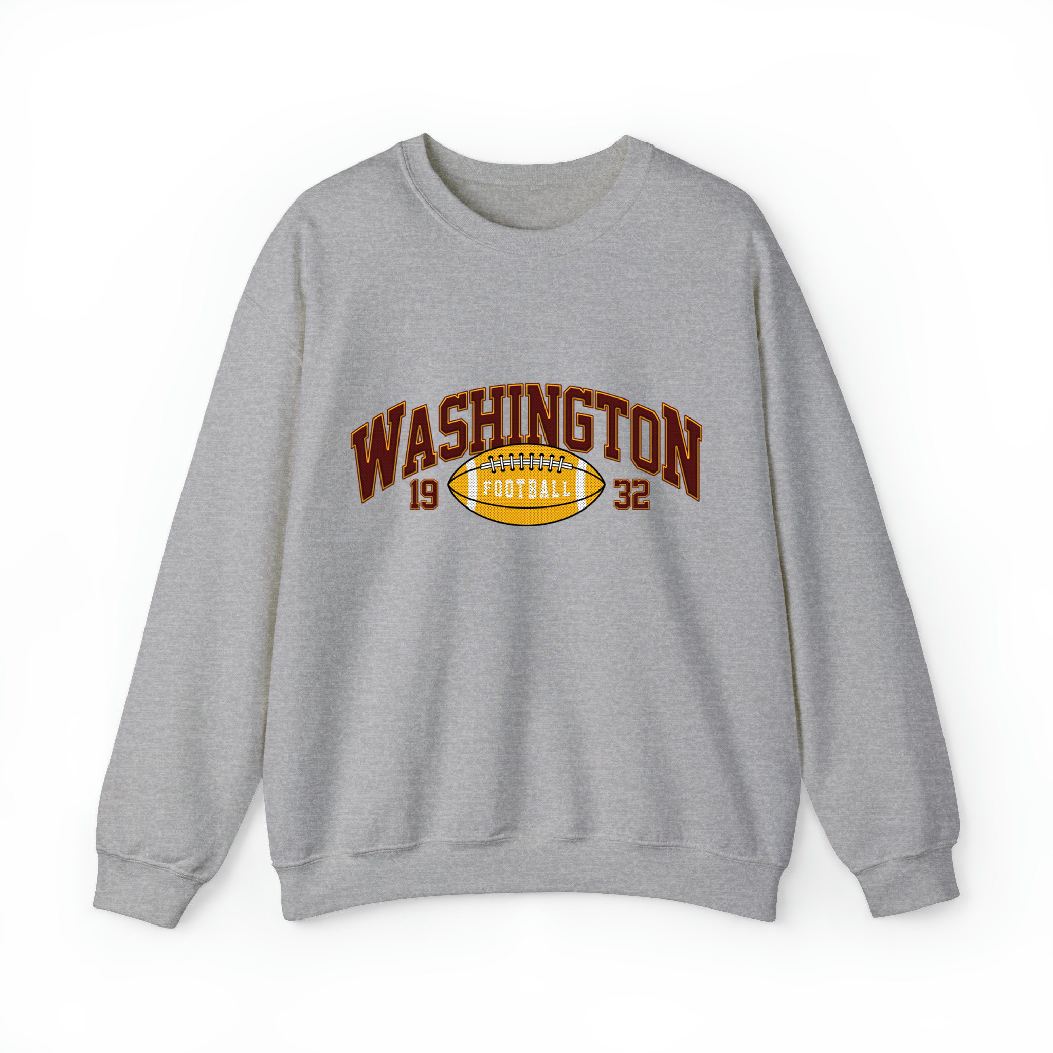 Washington Football Vintage Unisex Sweatshirt-Sport Grey