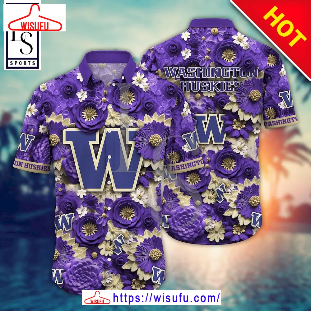 Washington Huskies Nca-a Trending Summer Hawaiian Shirt, New Fashion Gifts