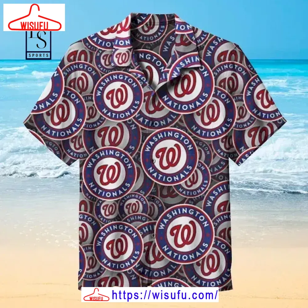 Washington Nationals Ml-b Logo Hawaiian Shirt, New Fashion Gifts