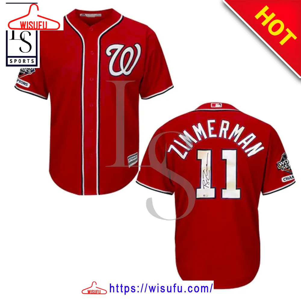 Washington Nationals Ryan Zimmerman Red Baseball Jersey, New Fashion Gifts