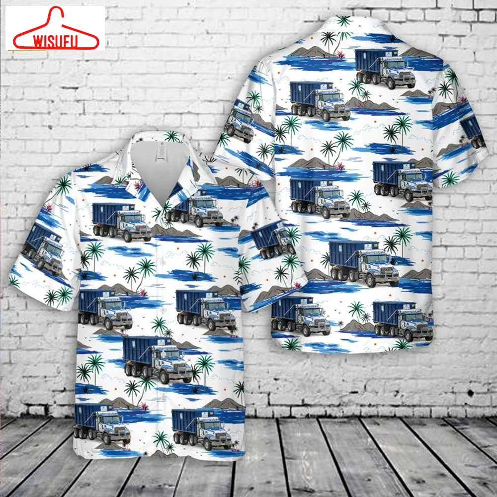 Waste Connections Canada Commercial Roll-off Dumpster Rental Hawaiian Shirt, New Fashion Gifts