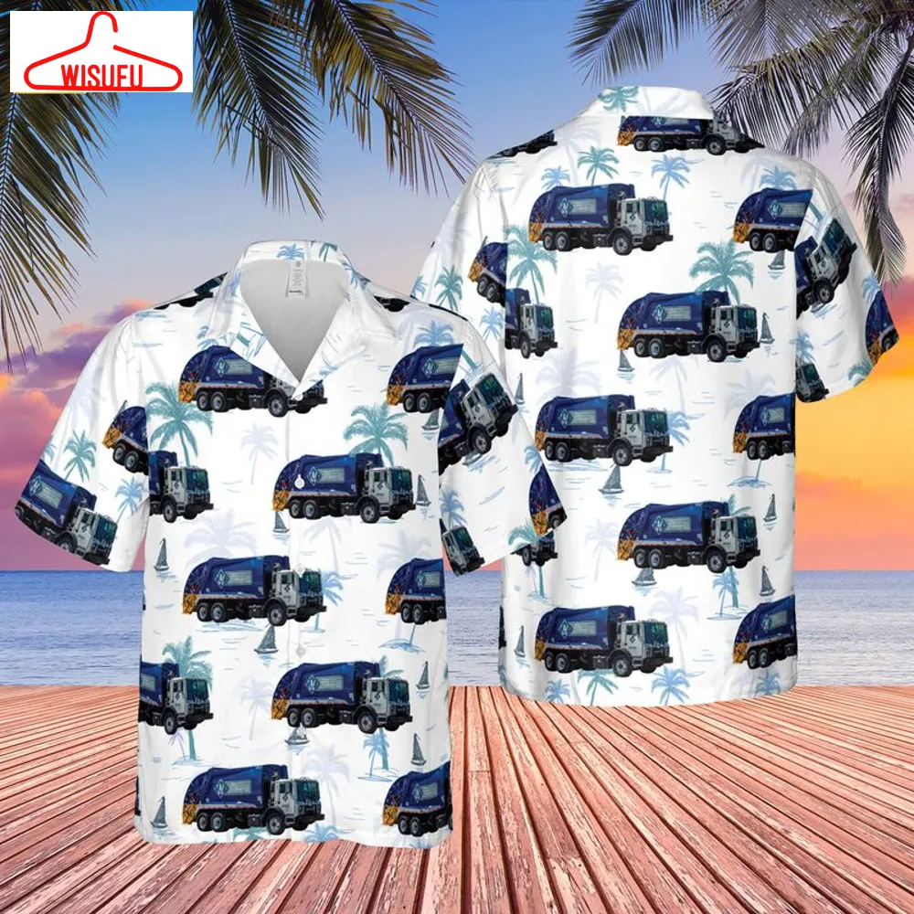 Waste Connections Canada Garbage Truck Hawaiian Shirt, New Fashion Gifts