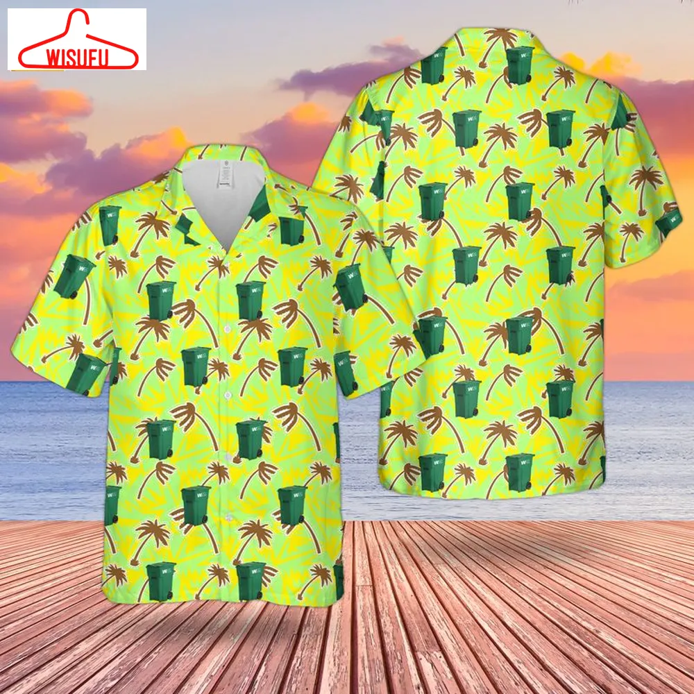 Waste Management 32-gallon Residential Container Hawaiian Shirt, New Fashion Gifts