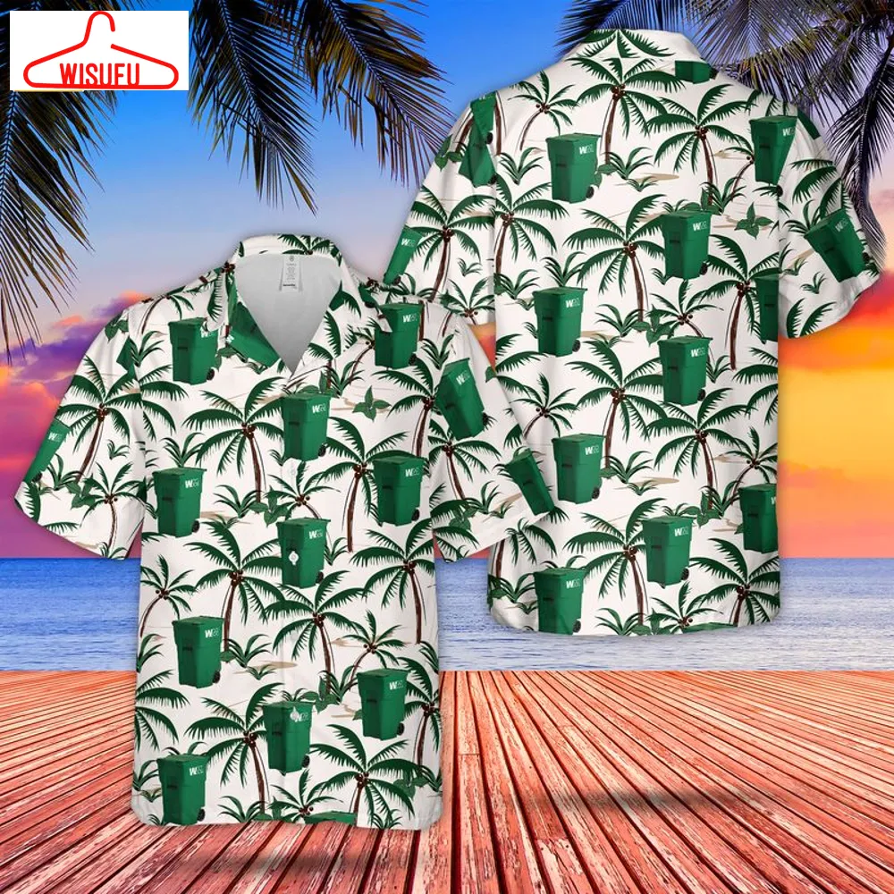 Waste Management 64-gallon Residential Container Hawaiian Shirt, New Fashion Gifts