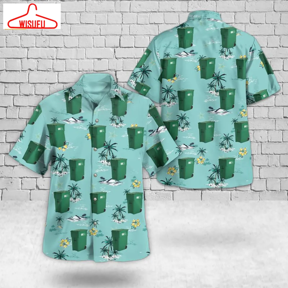 Waste Management 96-gallon Residential Container Hawaiian Shirt, New Fashion Gifts