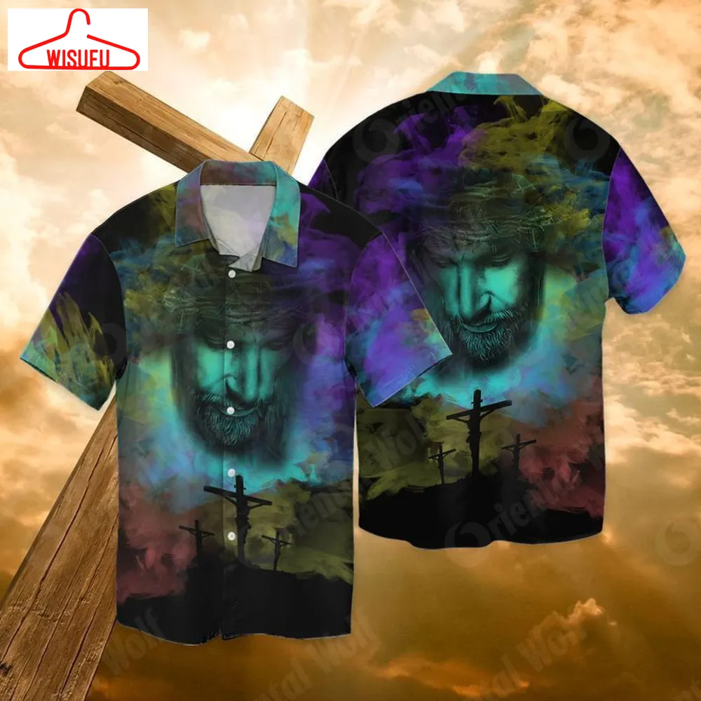 Water Color Jesus Hawaiian Shirt