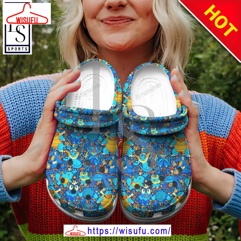 Water Type Pattern Custom Classic Clogs