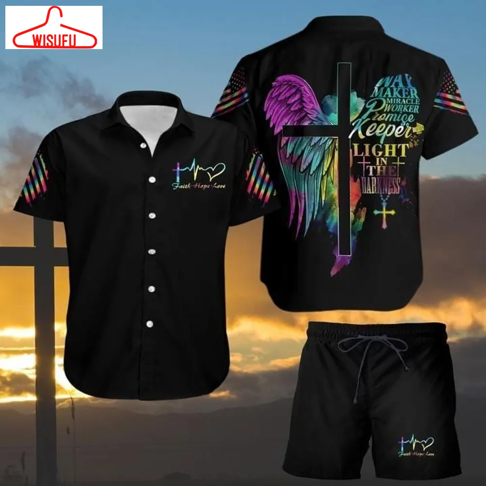 Way Maker Miracle And Faith Hope Love Hawaiian Shirts Or Shorts #h, New Hawaiian Holiday Outfits, New Fashion Gifts