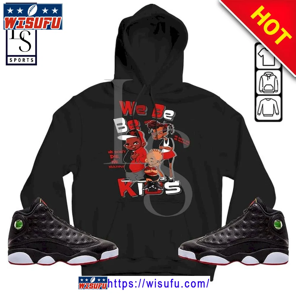 We Bay Bay Kids 90s Melanin Sneaker Match Retro Hoodie