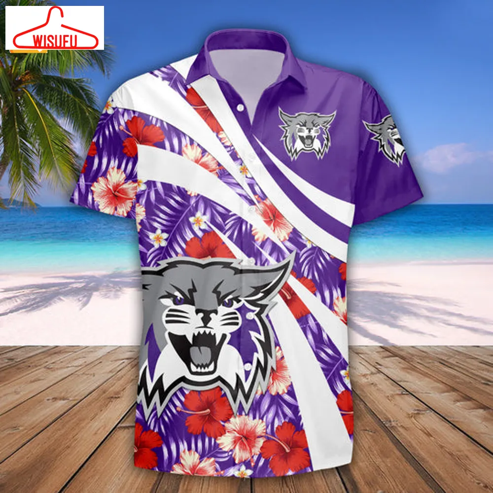 Weber State Wildcats Hibiscus Sport Hawaiian Shirt, New Fashion Gifts