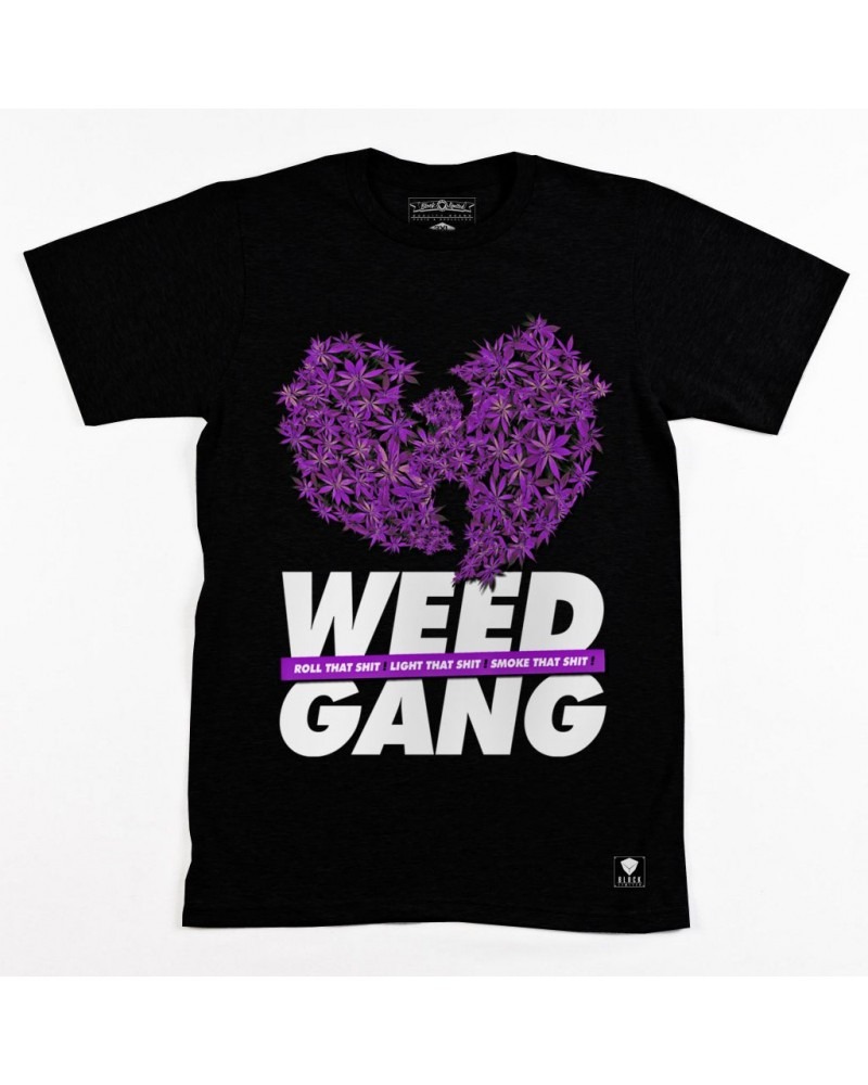 Weed Gang Tee - Black-PurpleBudz