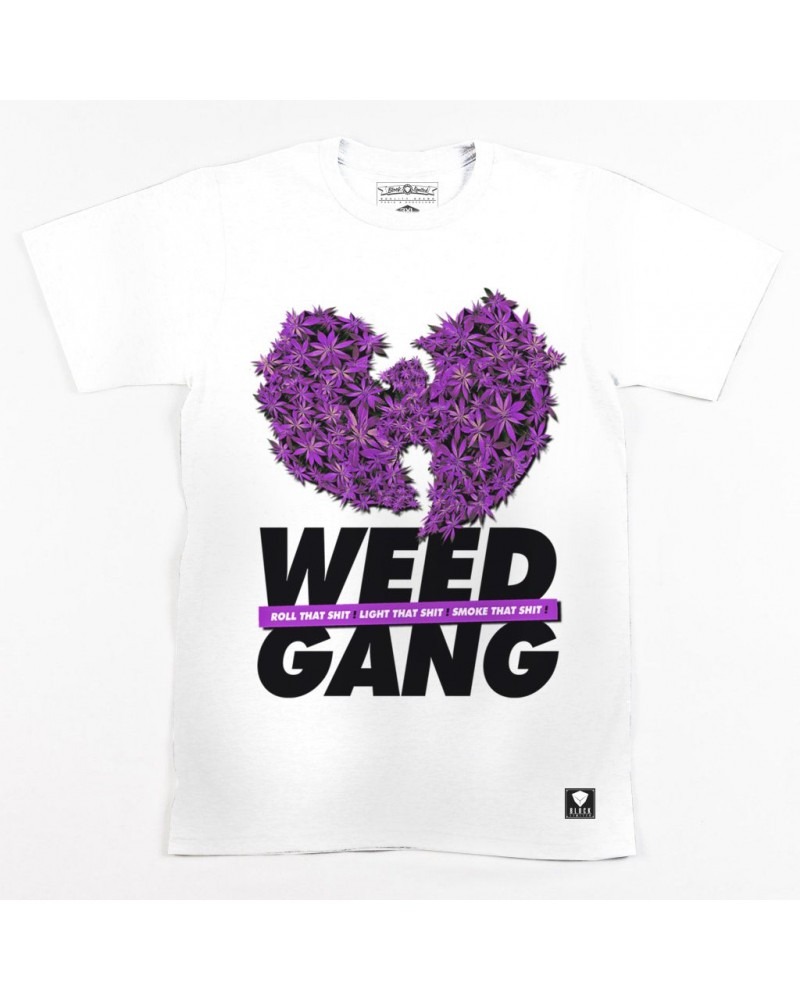 Weed Gang Tee - White-PurpleBudz