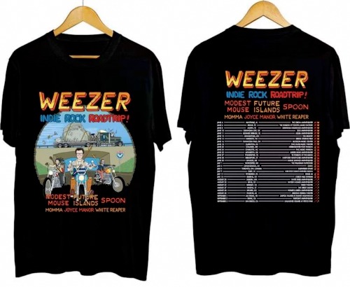 Weezer Indie Rock Roadtrip Tour 2023 Concert Music T-Shirt