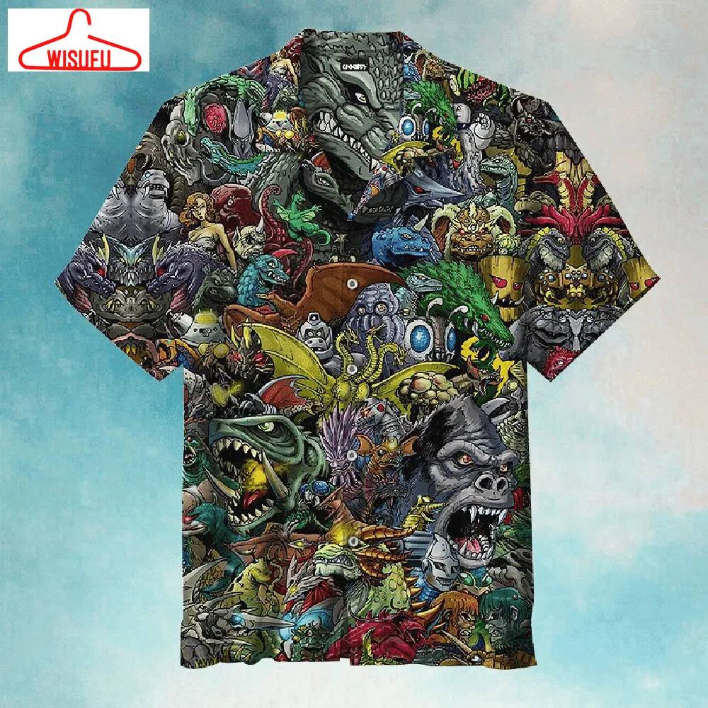 Welcome To The World Of Godzilla - Hawaiian Shirt - Hw 003, New Hawaiian Holiday Outfits, New Fashion Gifts Vtbl46570