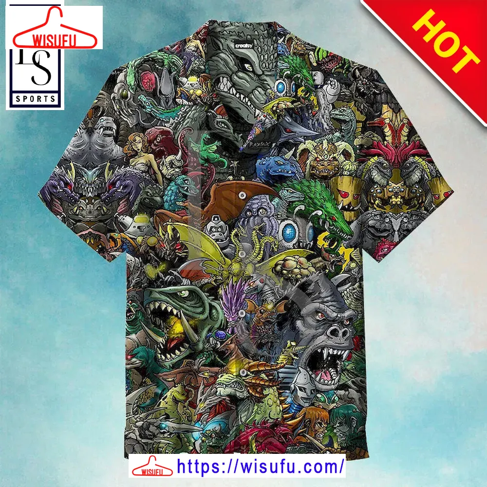 Welcome To The World Of Godzilla Hawaiian Shirt, New Fashion Gifts