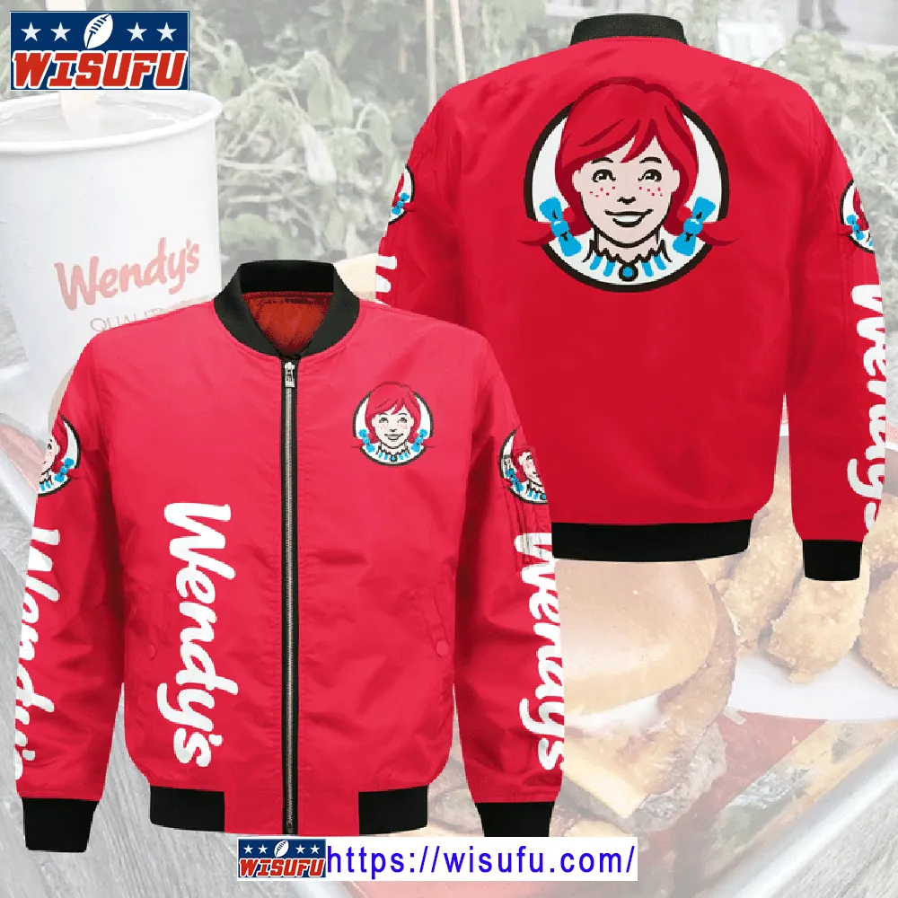 Wendy's Red Bomber Jacket