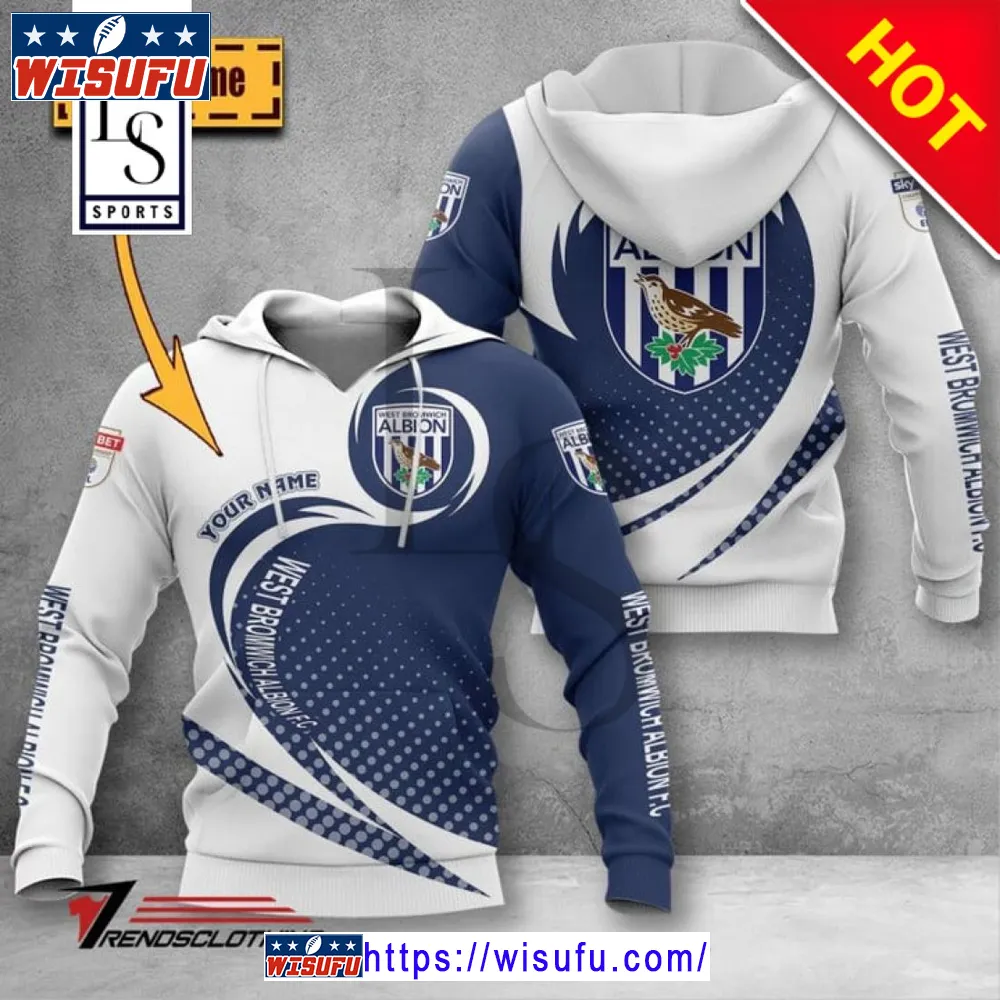 West Bromwich Albion F.c Efl Hoodie 3d