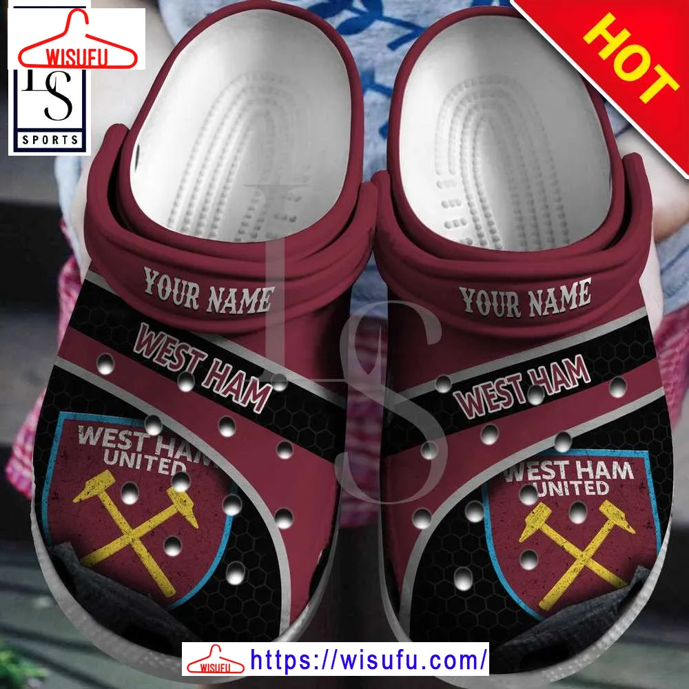 West Ham United Personalized Clogs Shoes Gift For Fan