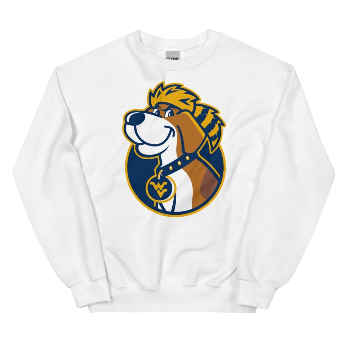 West Virginia Mountaineers WVU Dog Crewneck Unisex Sweatshirt Vintage Style