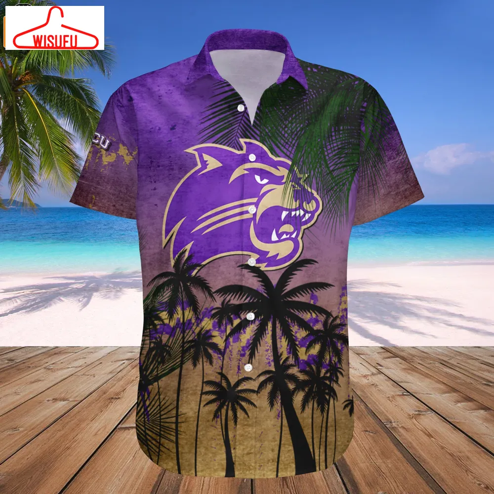 Western Carolina Catamounts Coconut Tree Tropical Grunge Hawaiian Shirt, New Fashion Gifts