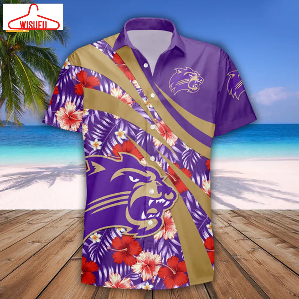 Western Carolina Catamounts Hibiscus Sport Hawaiian Shirt, New Fashion Gifts