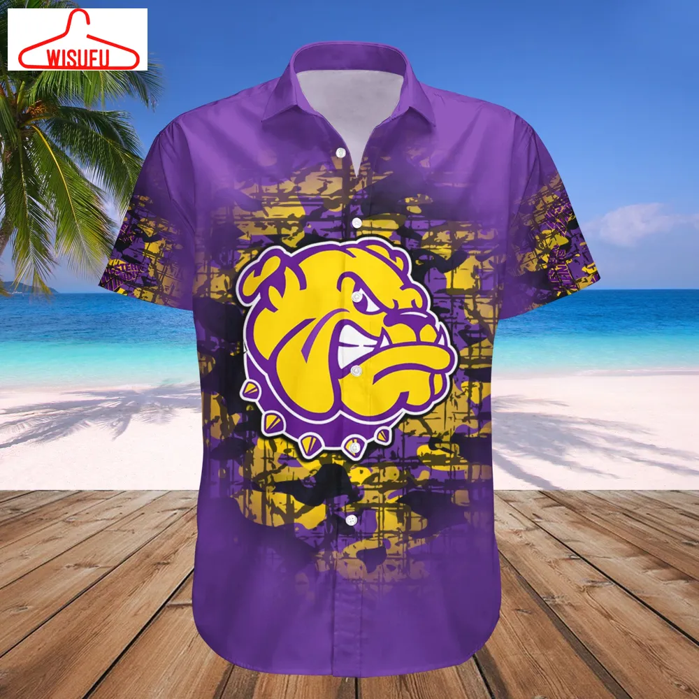 Western Illinois Leathernecks Camouflage Vintage Hawaiian Shirt, New Fashion Gifts