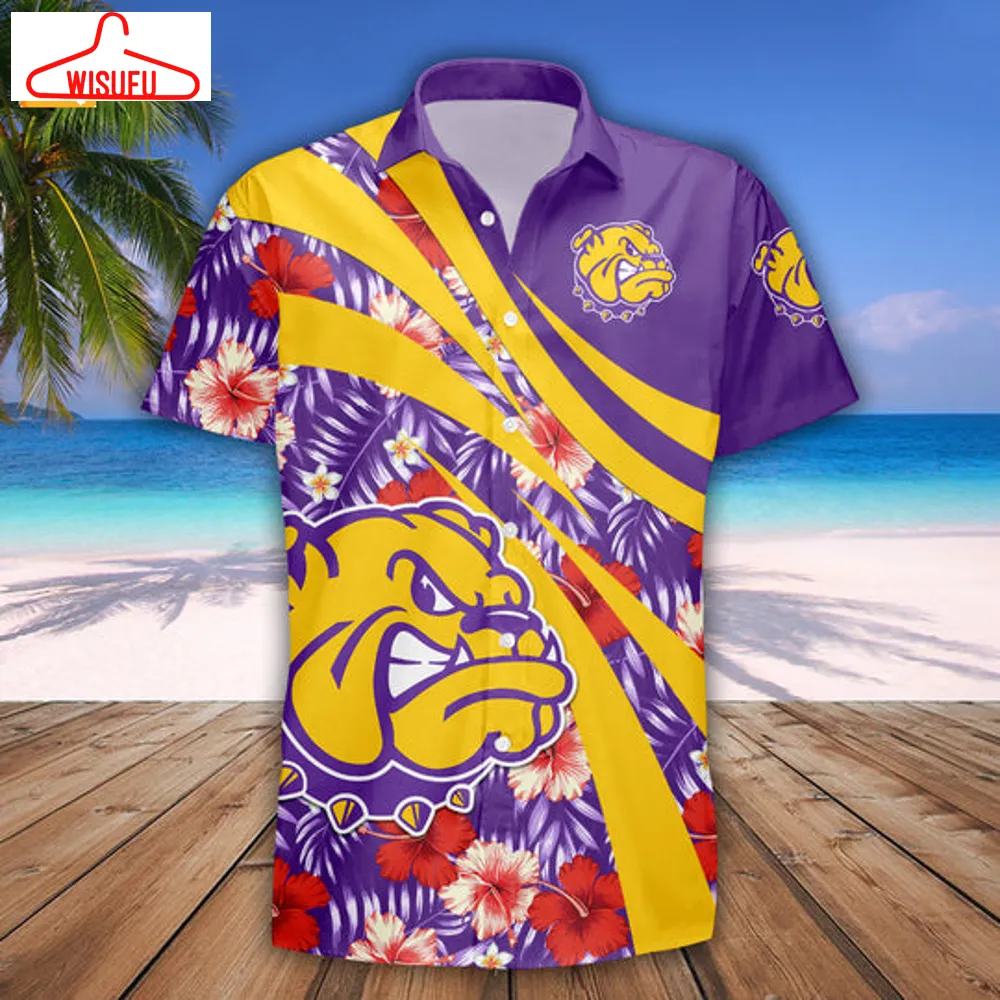 Western Illinois Leathernecks Hibiscus Sport Hawaiian Shirt, New Fashion Gifts