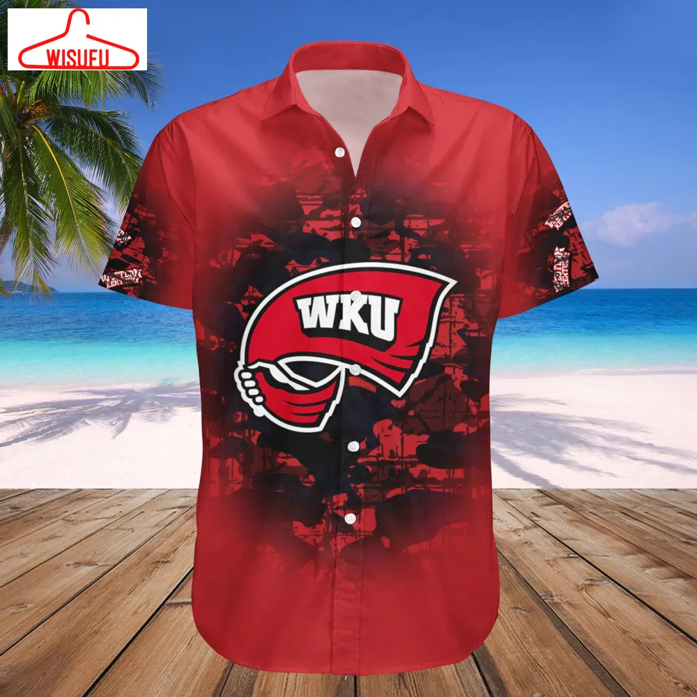 Western Kentucky Hilltoppers Camouflage Vintage Hawaiian Shirt, New Fashion Gifts