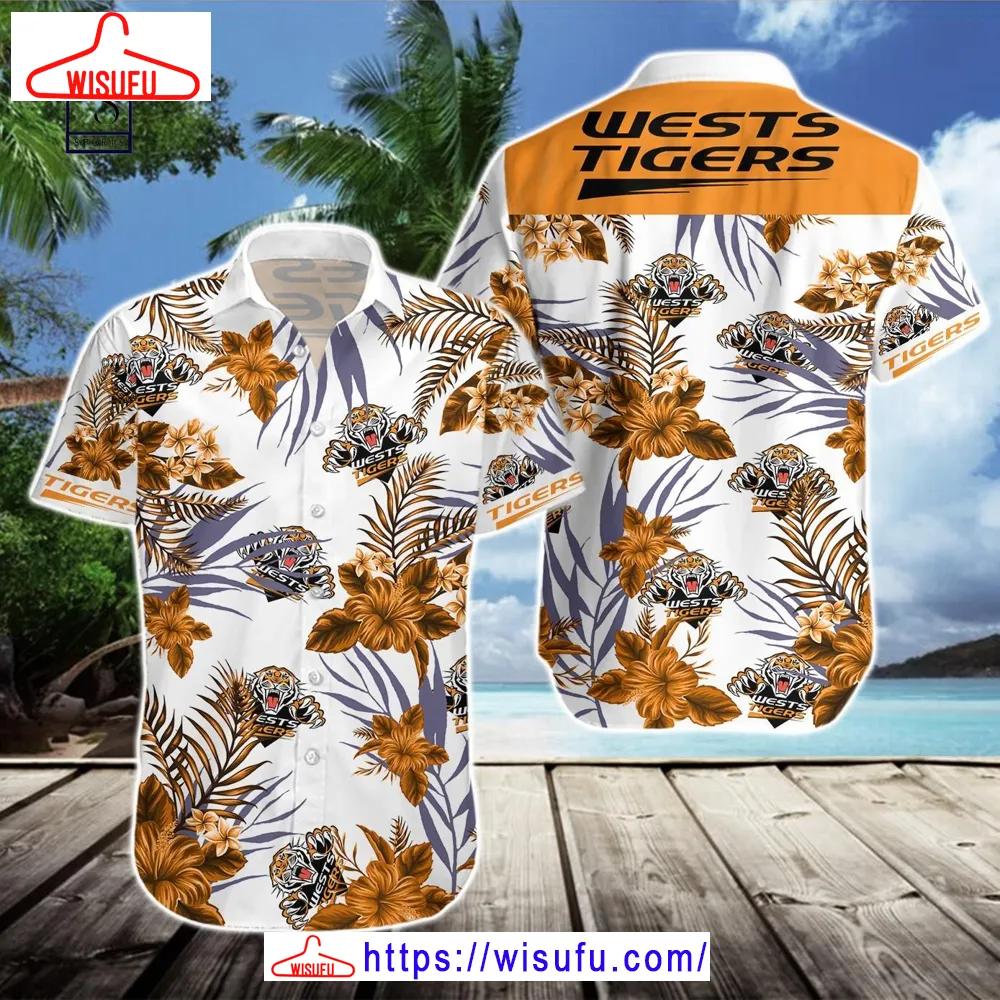 Wests Tigers Hawaiian Shirt, New Fashion Gifts Wisufu98043