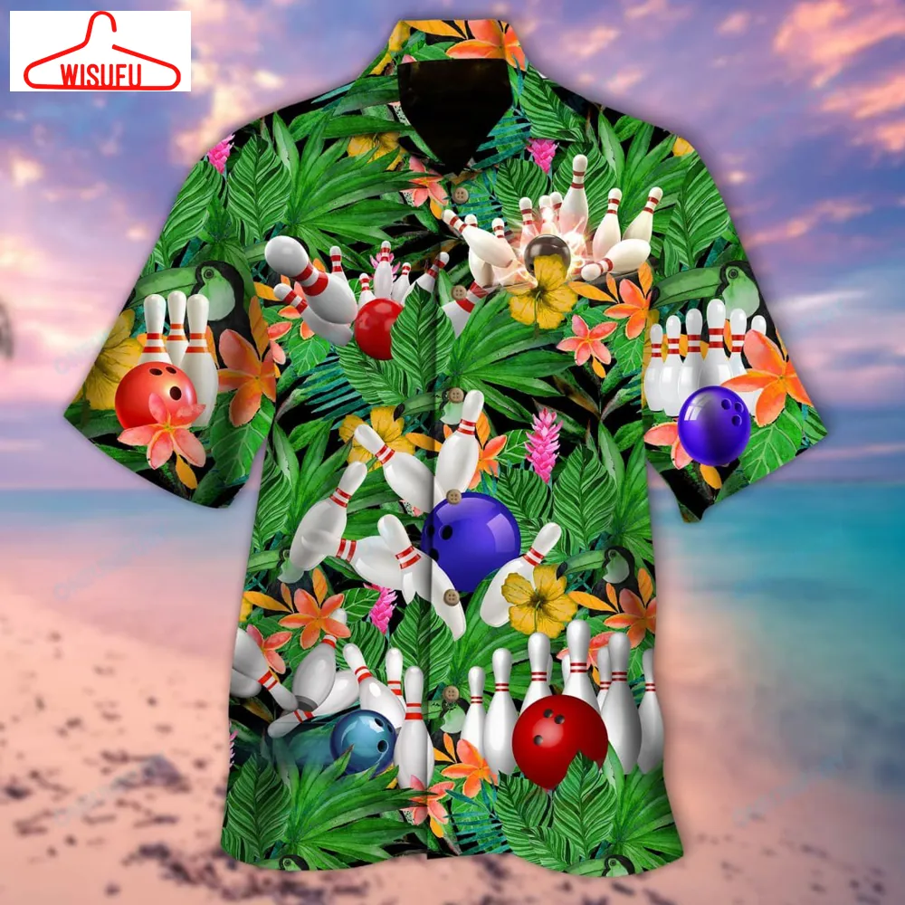 What Happens At Bowling Stays At Bowling Unisex Hawaiian Shirt Lh1205, New Hawaiian Holiday Outfits, New Fashion Gifts