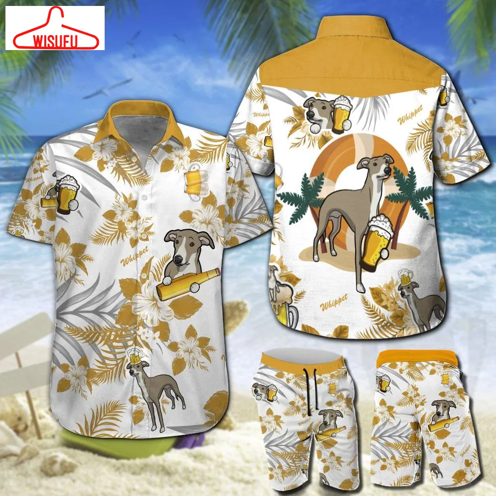 Whippet & Beer Hawaiian Shirt 202 Nd4428, New Hawaiian Holiday Outfits, New Fashion Gifts