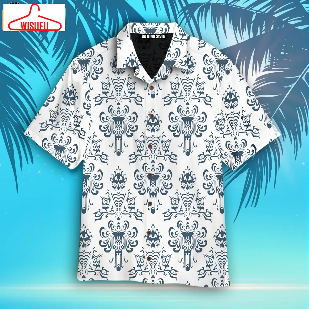 White Haunted Man Sion 3d Hawaiian Shirt, New Fashion Gifts