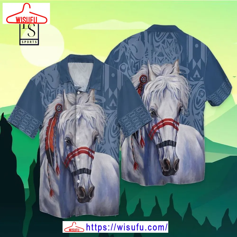 White Horse Hawaiian Shirt, New Fashion Gifts