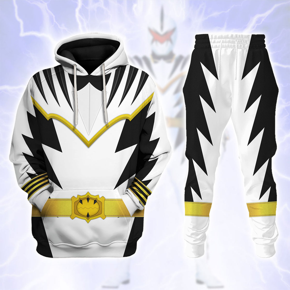 White Ranger Dino Thunder track suit 