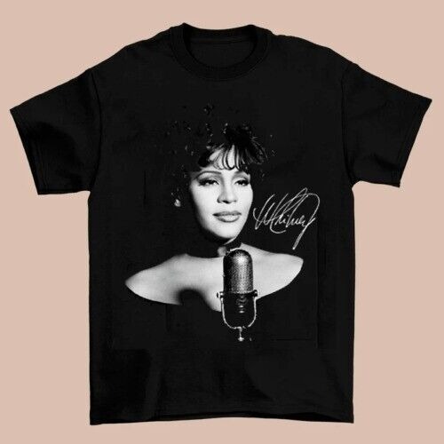 Whitney Houston Cotton T-Shirt Unisex All Size