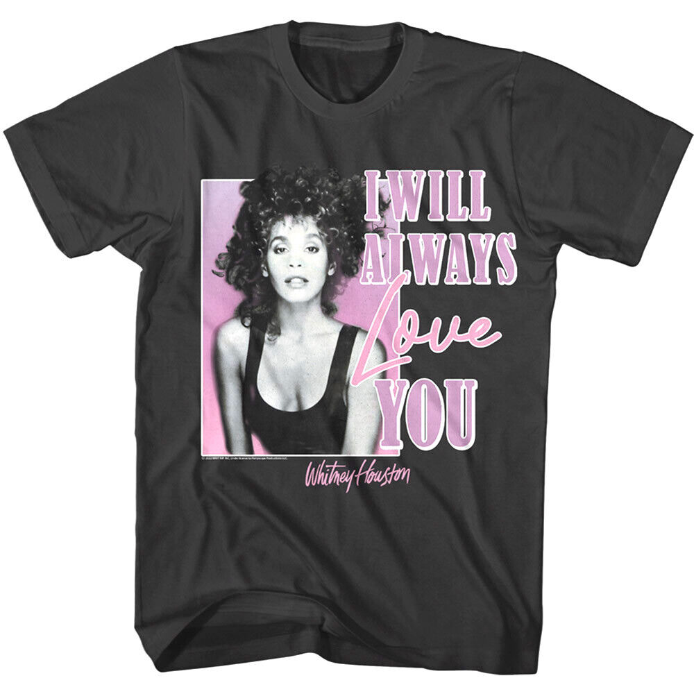 Whitney Houston I Will Always Love You Men's T Shirt Pop Music Single Concert