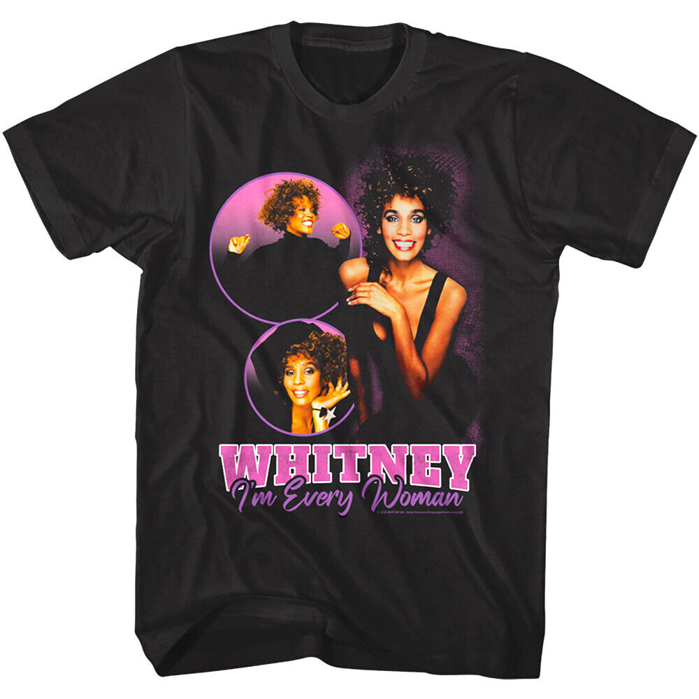 Whitney Houston I'm Every Woman Bubbles Men's T Shirt Pop Music Single Concert