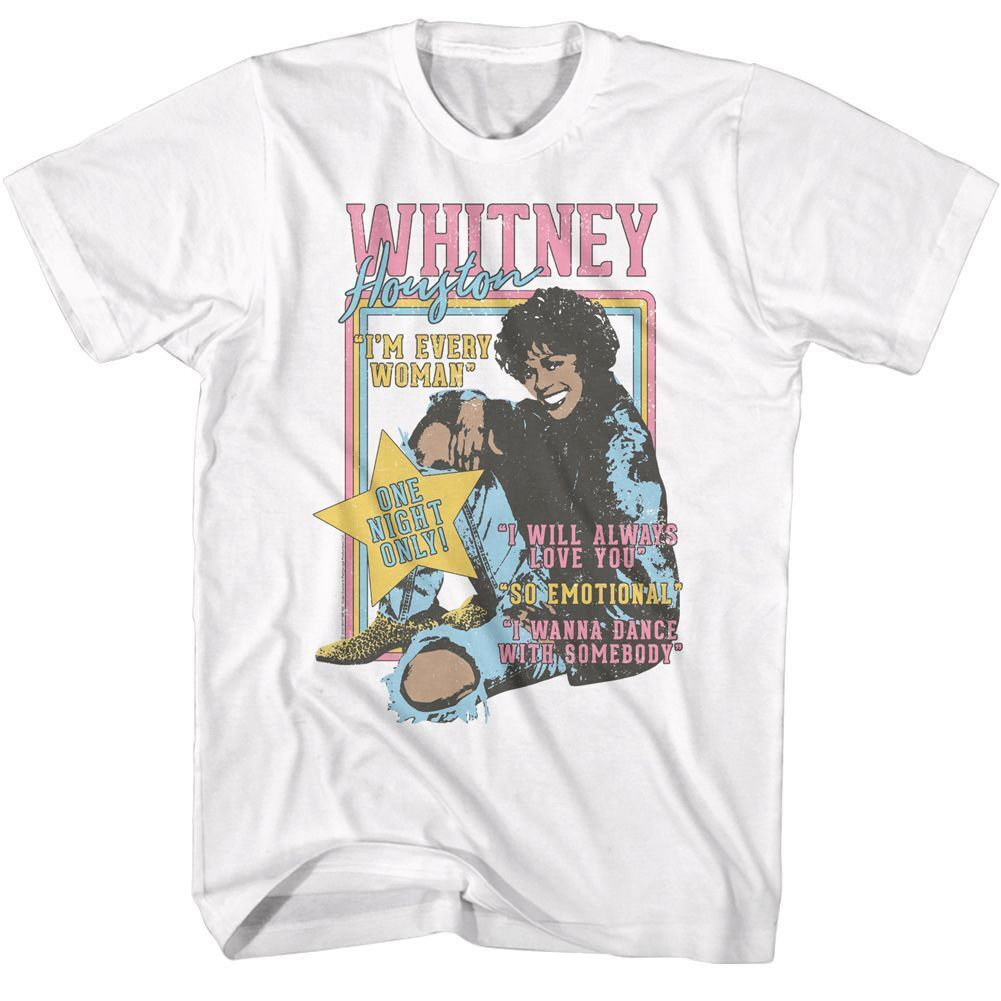 Whitney Houston One Night Only Music Shirt