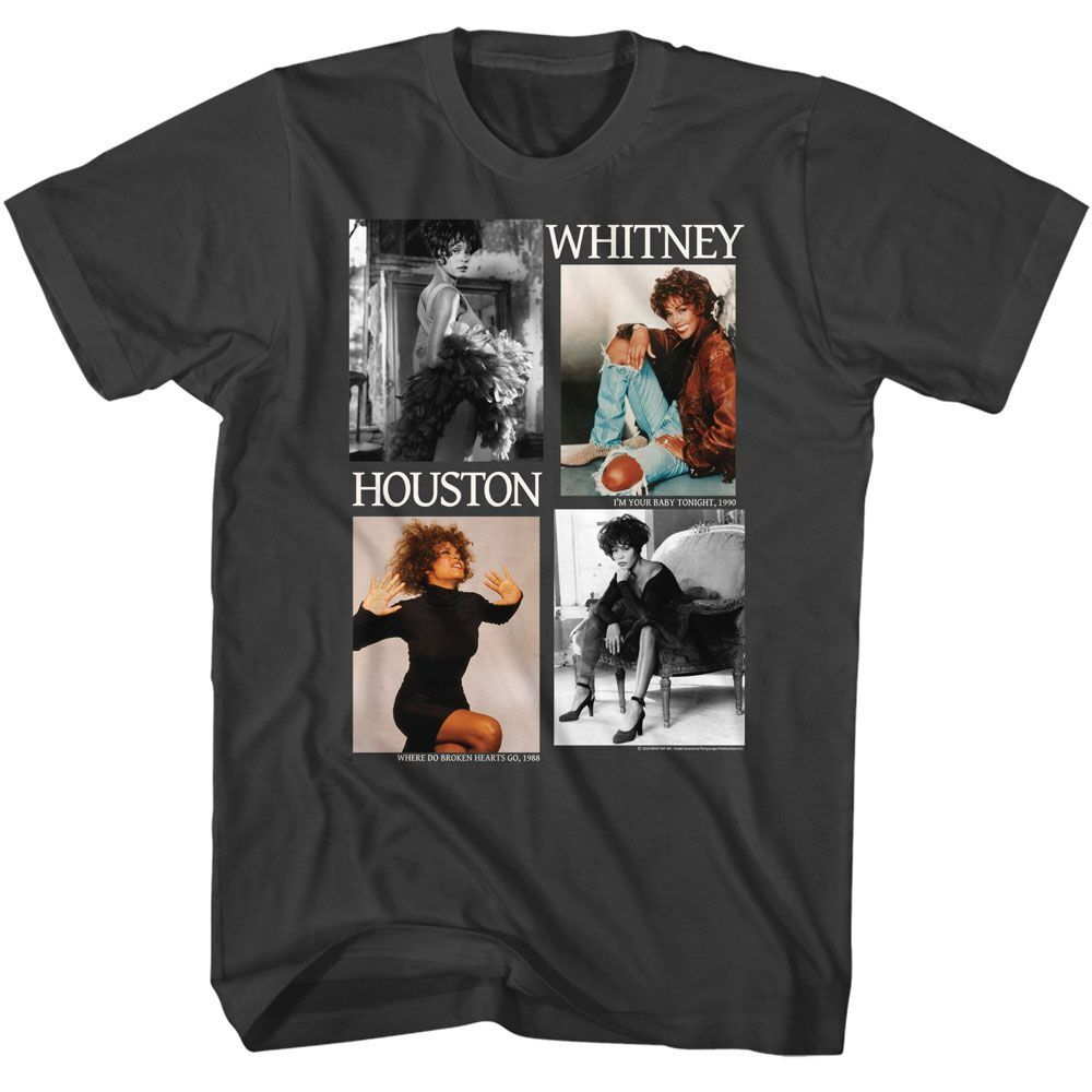 Whitney Houston Picture Blocks Music Shirt