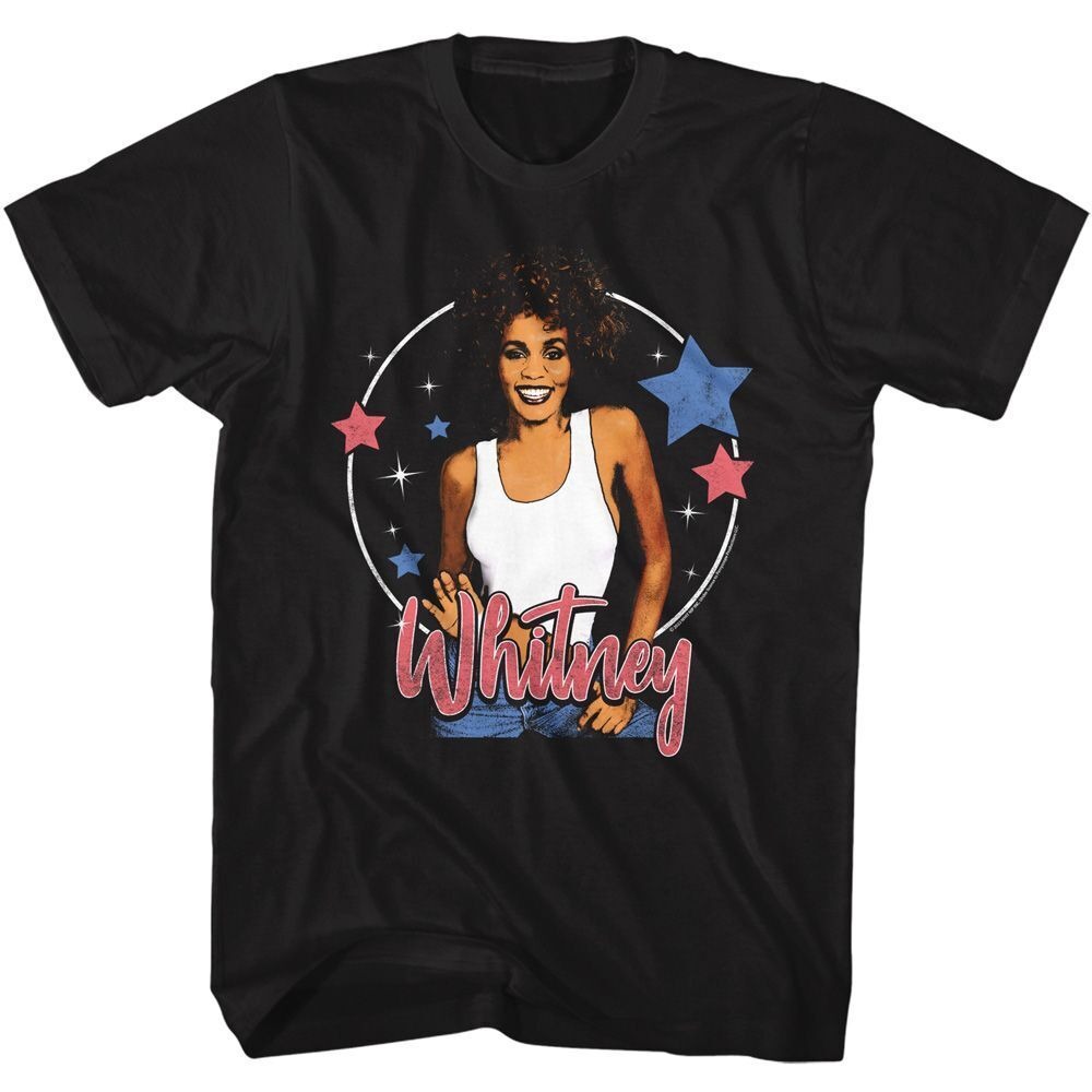 Whitney Houston Stars Music Shirt