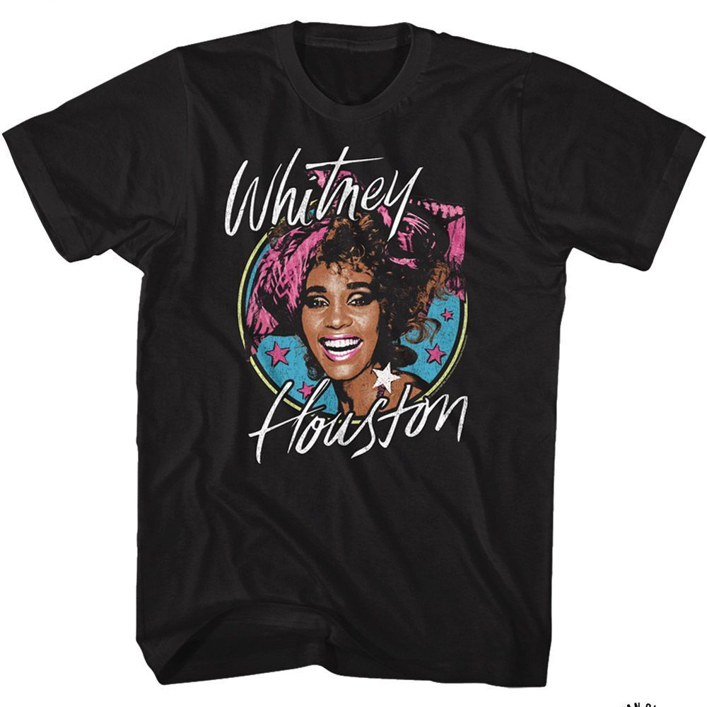 Whitney Houston Stars Music Shirt