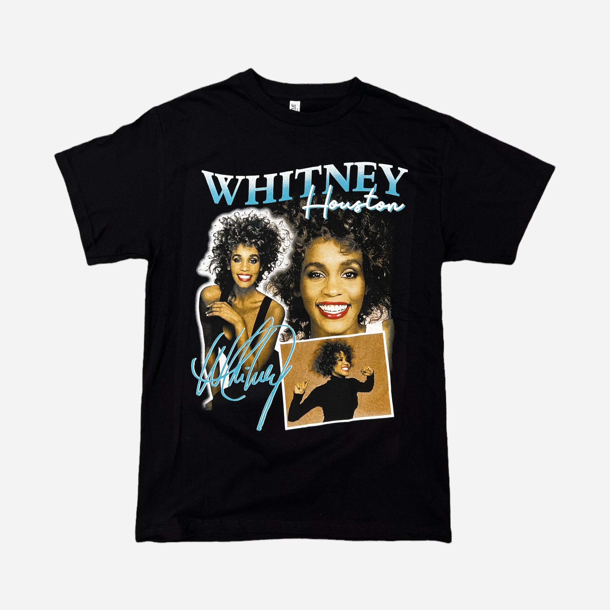 Whitney Houston Unisex Black Graphic T-Shirt