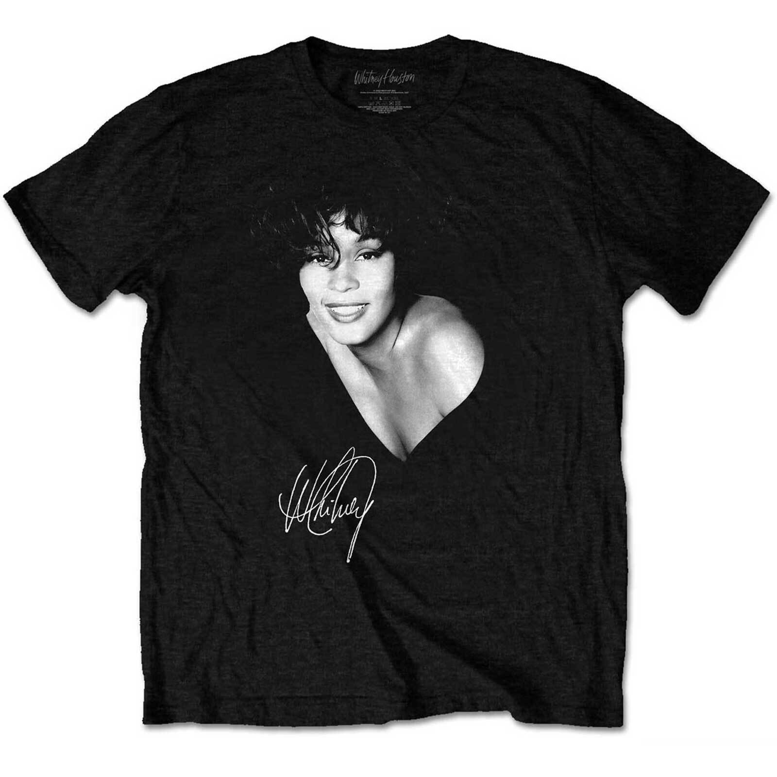 Whitney Houston Unisex T-Shirt B&W Photo